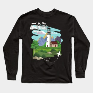 Adventure is my therapy Adventure Explore the world travel lover summer spring Long Sleeve T-Shirt